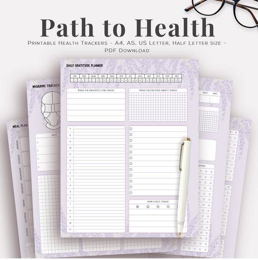 Daily Health Planner Printable Pages